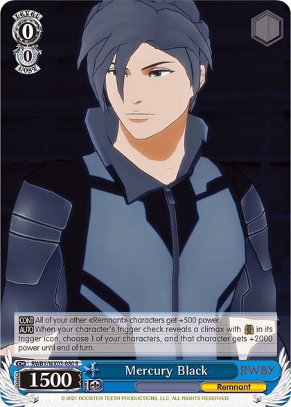 Mercury Black, RWBY RWBY/WX03-080 R