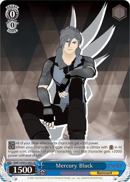 Mercury Black (SR), RWBY RWBY/WX03-080S SR