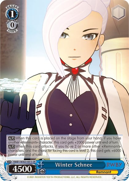 Winter Schnee (SR), RWBY RWBY/WX03-081S SR