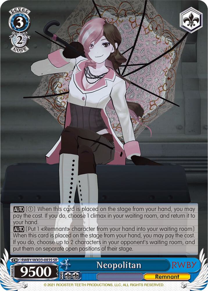Neopolitan (SR), RWBY RWBY/WX03-083S SR