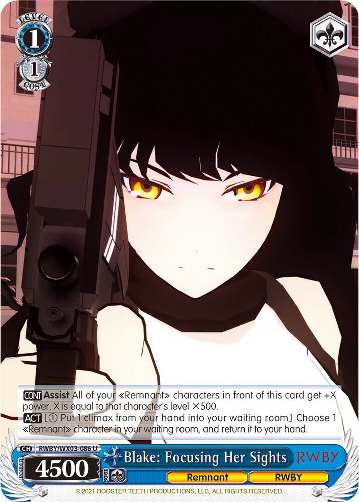 Blake: Focusing Her Sights, RWBY RWBY/WX03-086 U