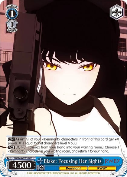 Blake: Focusing Her Sights, RWBY RWBY/WX03-086 U