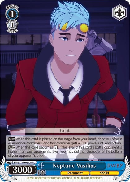 Neptune Vasilias, RWBY RWBY/WX03-087 U