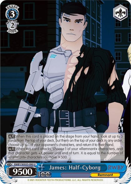 James: Half-Cyborg, RWBY RWBY/WX03-090 U