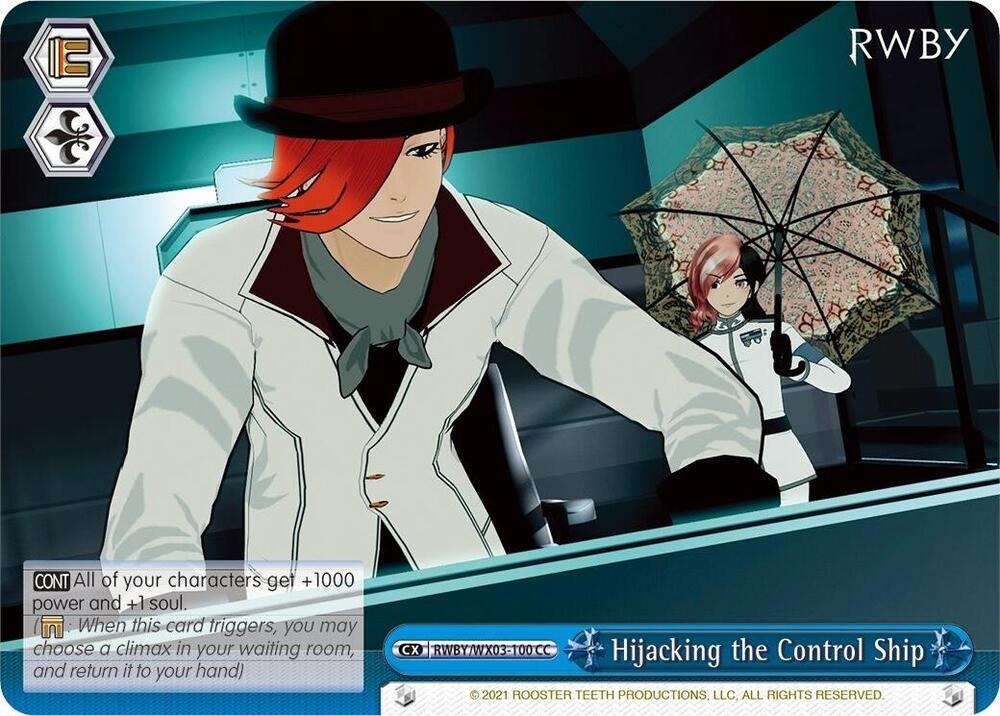 Hijacking the Control Ship, RWBY RWBY/WX03-100 CC