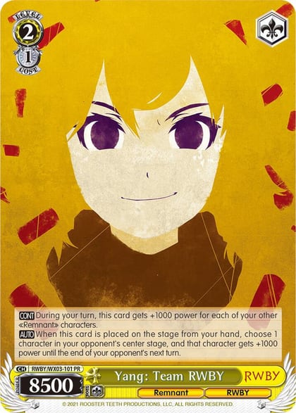 Yang: Team RWBY, RWBY RWBY/WX03-101 PR