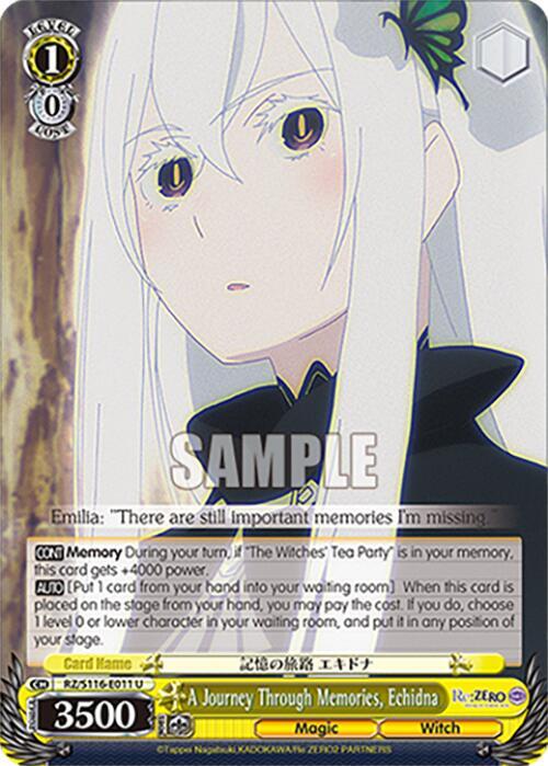 A Journey Through Memories, Echidna, Re:ZERO -Starting Life in Another World- Vol.3 RZ/S116-E011