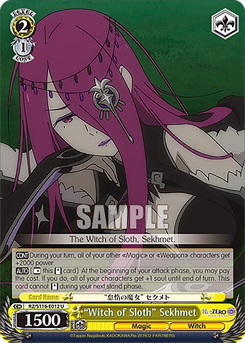 "Witch of Sloth" Sekhmet, Re:ZERO -Starting Life in Another World- Vol.3 RZ/S116-E012
