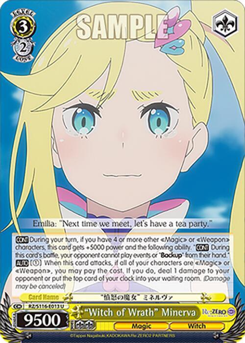 "Witch of Wrath" Minerva, Re:ZERO -Starting Life in Another World- Vol.3 RZ/S116-E013