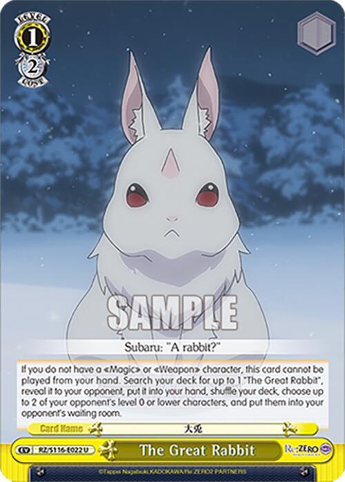 The Great Rabbit, Re:ZERO -Starting Life in Another World- Vol.3 RZ/S116-E022