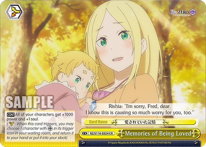 Memories of Being Loved, Re:ZERO -Starting Life in Another World- Vol.3 RZ/S116-E024