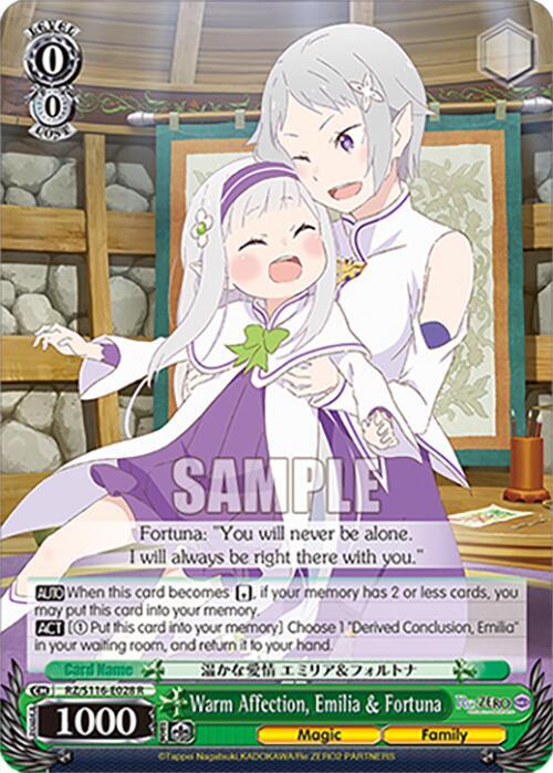 Warm Affection, Emilia & Fortuna, Re:ZERO -Starting Life in Another World- Vol.3 RZ/S116-E028