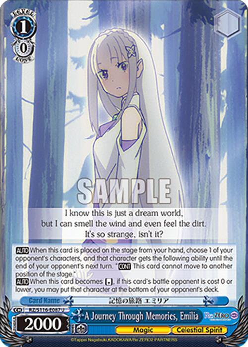 A Journey Through Memories, Emilia, Re:ZERO -Starting Life in Another World- Vol.3 RZ/S116-E087