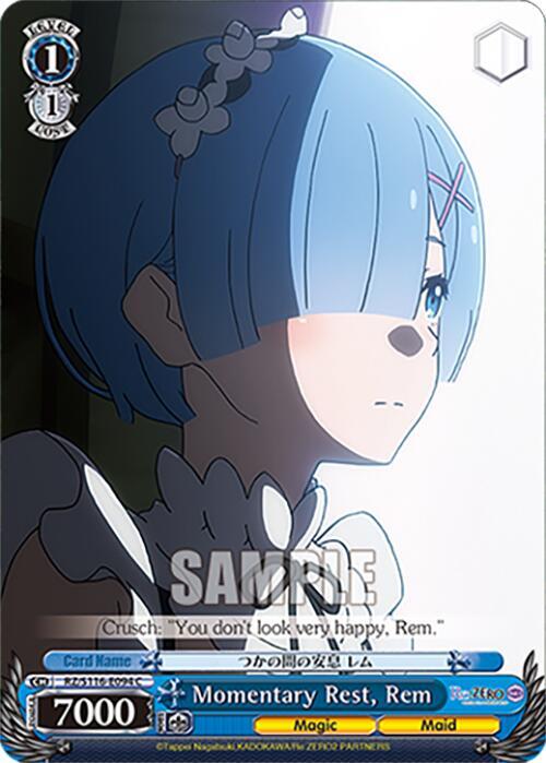 Momentary Rest, Rem, Re:ZERO -Starting Life in Another World- Vol.3 RZ/S116-E094