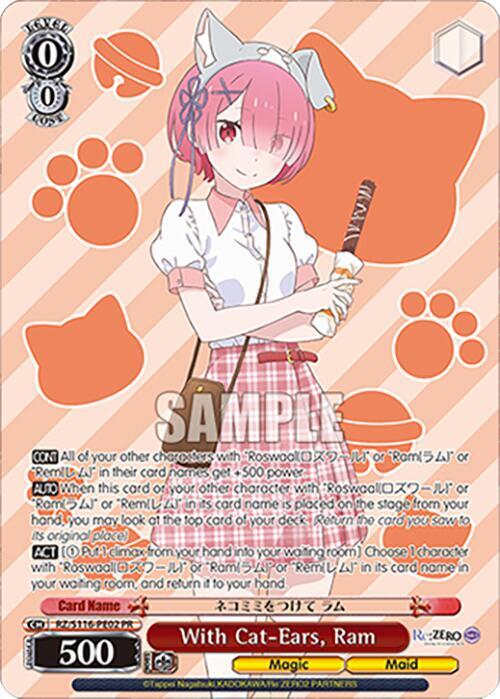With Cat-Ears, Ram (PR), Re:ZERO -Starting Life in Another World- Vol.3 RZ/S116-PE02