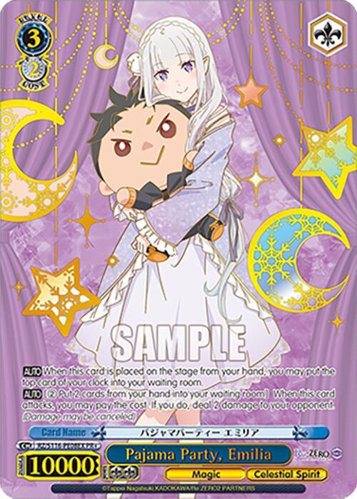 Pajama Party, Emilia (PR+), Re:ZERO -Starting Life in Another World- Vol.3 RZ/S116-PE08EX