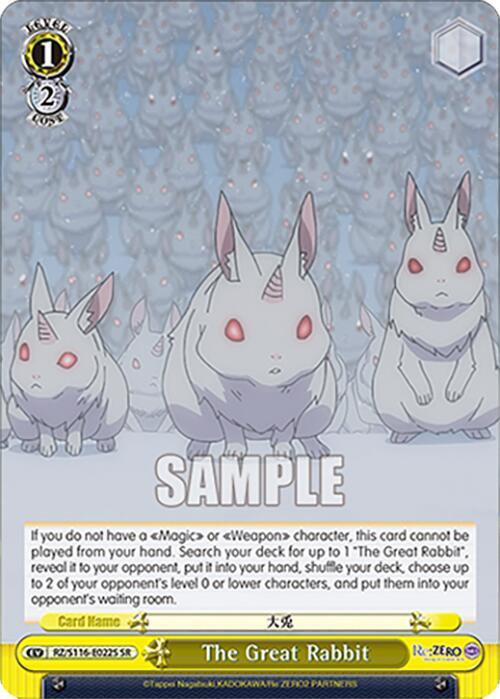The Great Rabbit (SR), Re:ZERO -Starting Life in Another World- Vol.3 RZ/S116-E022S