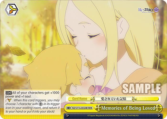 Memories of Being Loved (RRR), Re:ZERO -Starting Life in Another World- Vol.3 RZ/S116-E024R