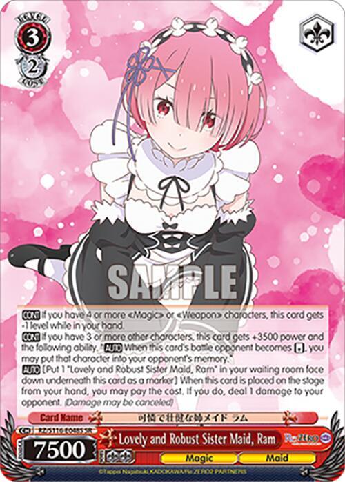 Lovely and Robust Sister Maid, Ram (SR), Re:ZERO -Starting Life in Another World- Vol.3 RZ/S116-E048S