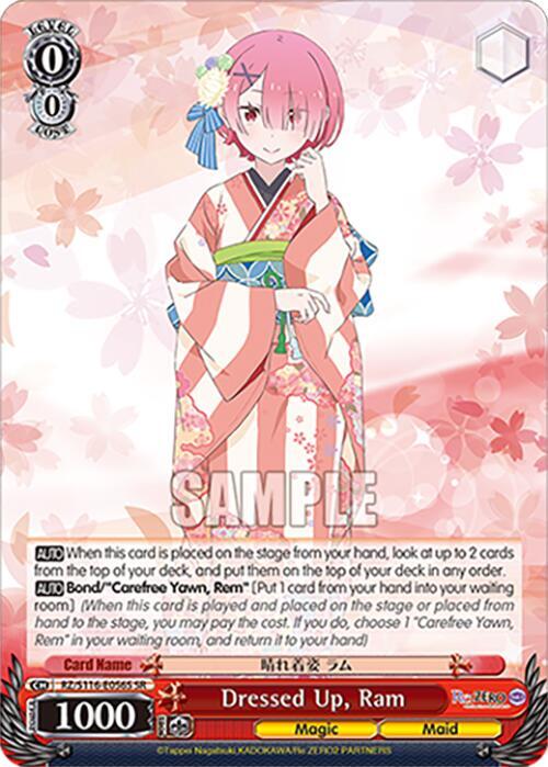 Dressed Up, Ram (SR), Re:ZERO -Starting Life in Another World- Vol.3 RZ/S116-E056S