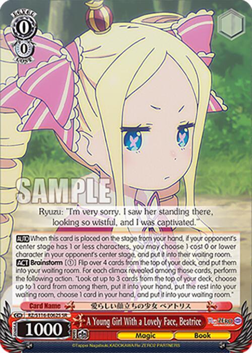 A Young Girl With a Lovely Face, Beatrice (SR), Re:ZERO -Starting Life in Another World- Vol.3 RZ/S116-E062S