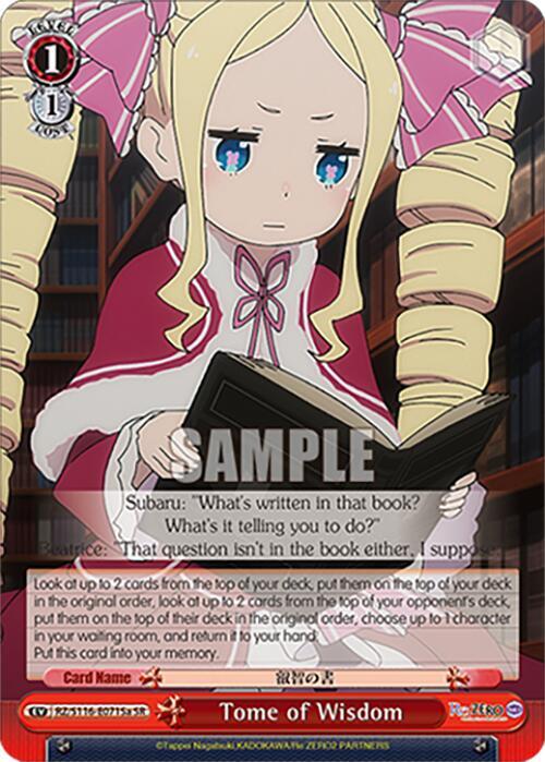 Tome of Wisdom (A) (SR), Re:ZERO -Starting Life in Another World- Vol.3 RZ/S116-E071Sa
