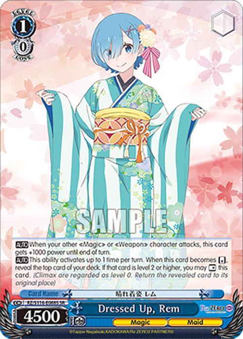 Dressed Up, Rem (SR), Re:ZERO -Starting Life in Another World- Vol.3 RZ/S116-E088S