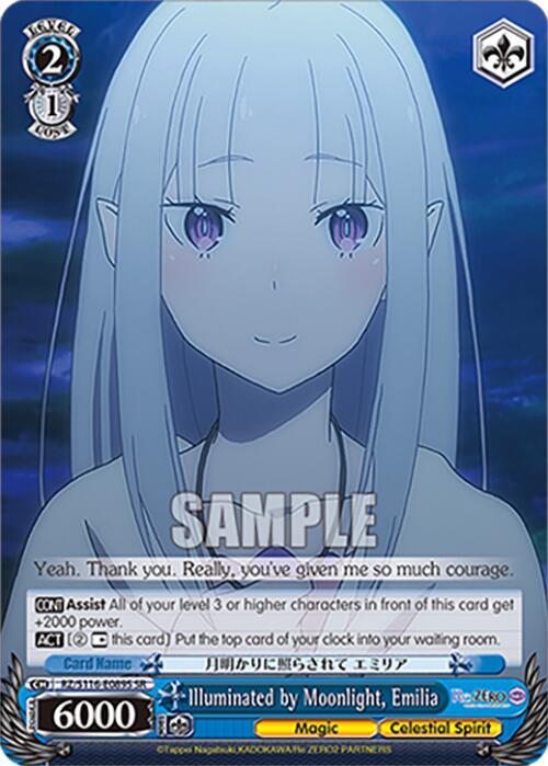 Illuminated by Moonlight, Emilia (SR), Re:ZERO -Starting Life in Another World- Vol.3 RZ/S116-E089S