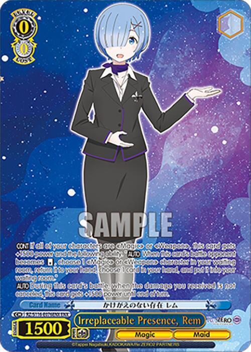Irreplaceable Presence, Rem (ENX), Re:ZERO -Starting Life in Another World- Vol.3 RZ/S116-E076ENX