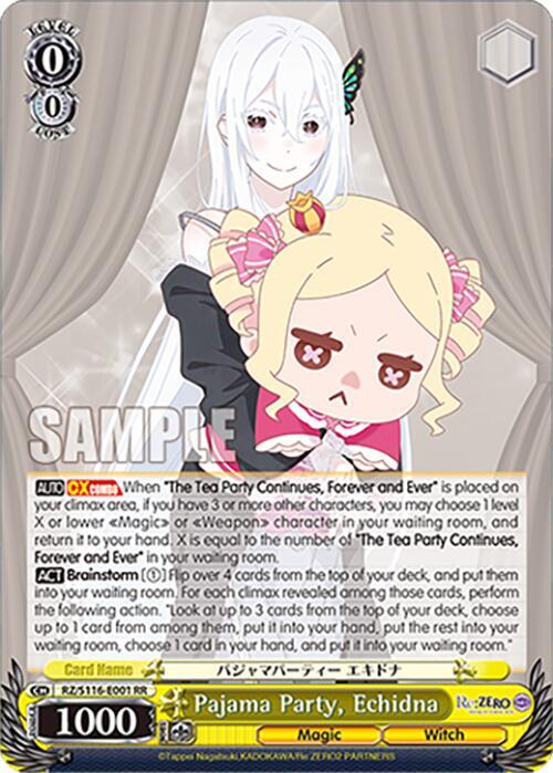 Pajama Party, Echidna, Re:ZERO -Starting Life in Another World- Vol.3 RZ/S116-E001