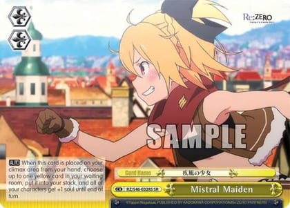 Mistral Maiden (SR), Re:ZERO RZ/S46-E028S SR
