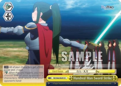 Hundred Man Sword Strike, Re:ZERO RZ/S46-E029 CC