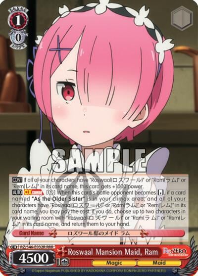Roswaal Mansion Maid, Ram (RRR), Re:ZERO RZ/S46-E032R RRR