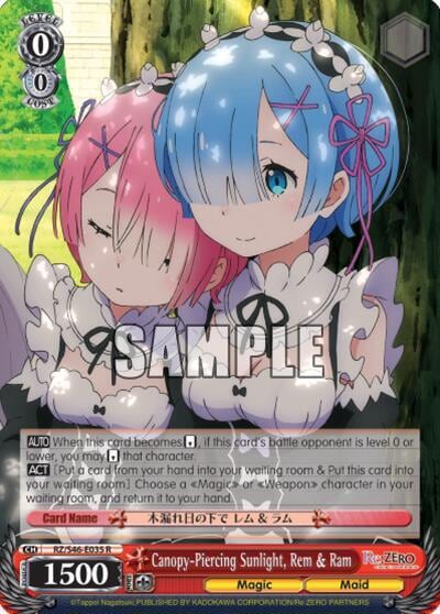 Canopy-Piercing Sunlight, Rem & Ram, Re:ZERO RZ/S46-E035 R