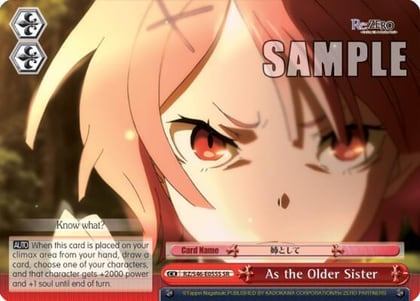 As the Older Sister (SR), Re:ZERO RZ/S46-E055S SR