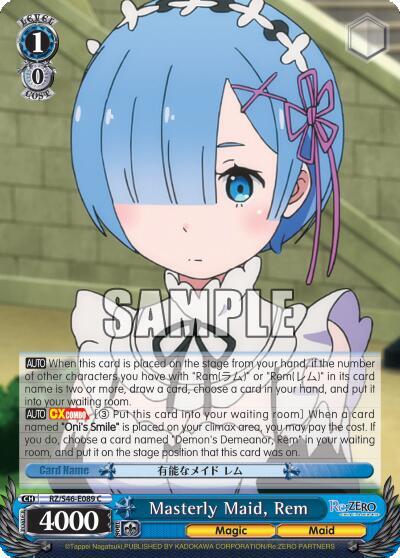 Masterly Maid, Rem, Re:ZERO RZ/S46-E089 C