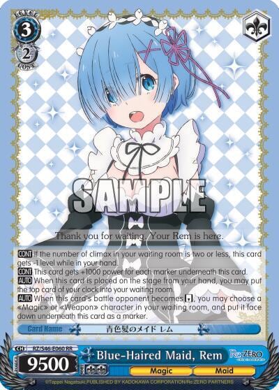 Blue-Haired Maid, Rem, Re:ZERO RZ/S46-E060 RR