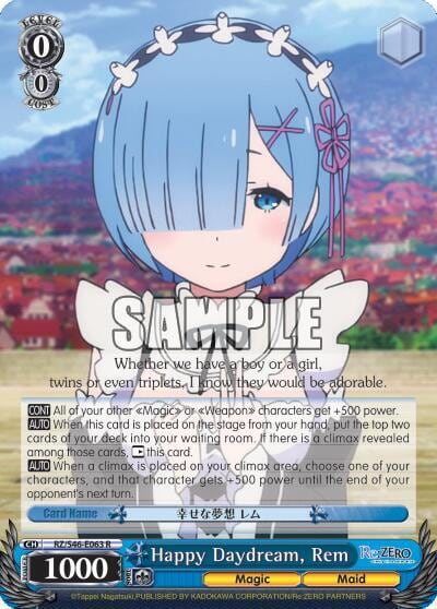 Happy Daydream, Rem, Re:ZERO RZ/S46-E063 R