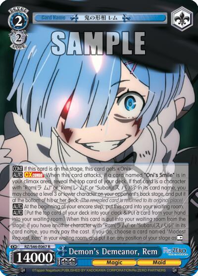 Demon's Demeanor, Rem, Re:ZERO RZ/S46-E067 R