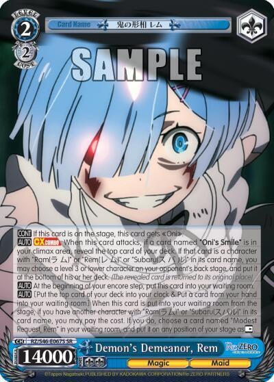 Demon's Demeanor, Rem (SR), Re:ZERO RZ/S46-E067S SR