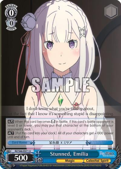 Stunned, Emilia, Re:ZERO RZ/S46-E071 U