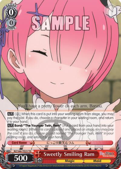 Sweetly Smiling Ram, Re:ZERO RZ/S46-TE23 TD