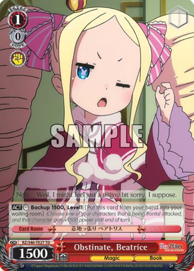 Obstinate, Beatrice, Re:ZERO RZ/S46-TE27 TD