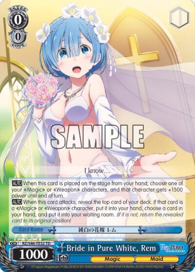 Bride in Pure White, Rem, Re:ZERO RZ/S46-TE32 TD