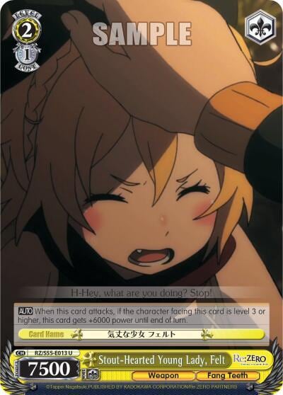 Stout-Hearted Young Lady, Felt, Re:ZERO Vol.2 RZ/S55-E013 U