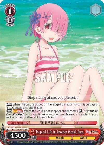 Tropical Life in Another World, Ram, Re:ZERO Vol.2 RZ/S55-E027 RR