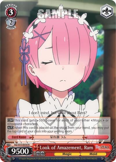 Look of Amazement, Ram, Re:ZERO Vol.2 RZ/S55-E034 R