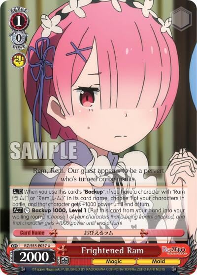 Frightened Ram, Re:ZERO Vol.2 RZ/S55-E037 U