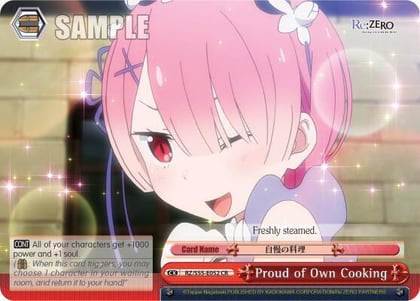 Proud of Own Cooking, Re:ZERO Vol.2 RZ/S55-E052 CR