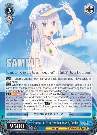 Tropical Life in Another World, Emilia, Re:ZERO Vol.2 RZ/S55-E059 RR